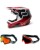 Fox V1 Leed Crosshelm rot mit TWO-X Race Brille